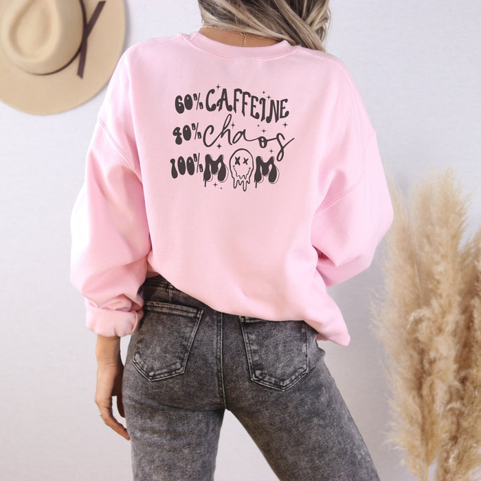 100% Mom Life Crewneck Sweatshirt - Trendznmore