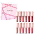 12 Colors Waterproof Non Lip Stick Gloss Cup Set