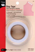 1/2in x 10yd Roll of White Stay Tape
