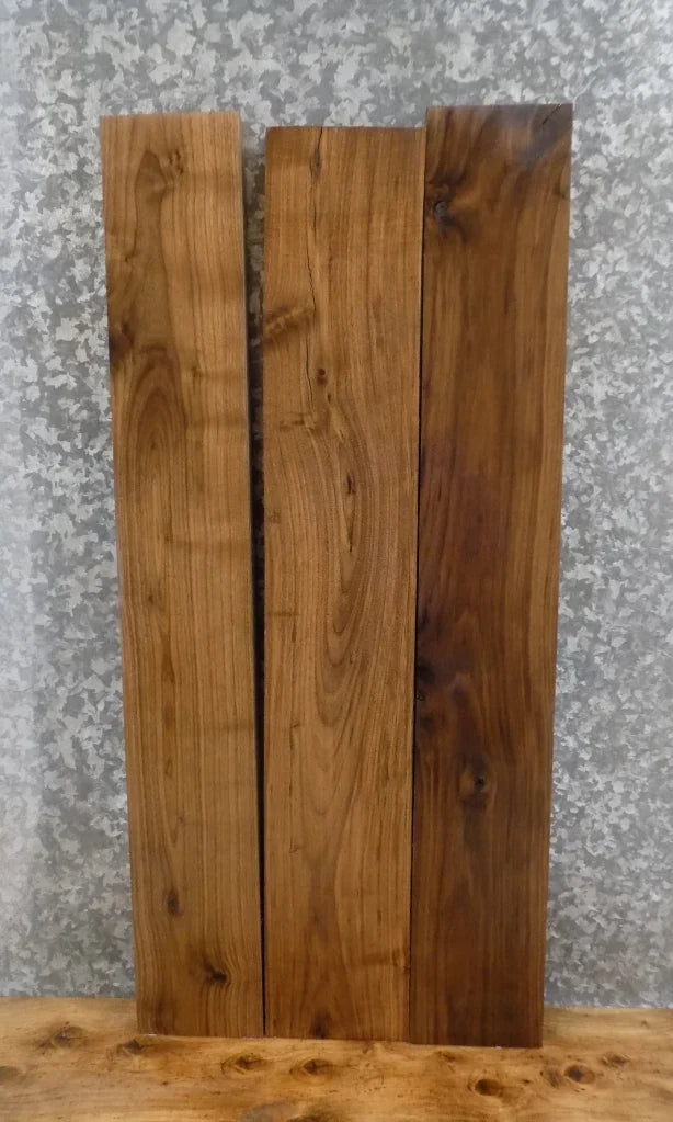 3- Reclaimed Black Walnut Craftwood Pack/Accent Table Top Slabs 43825