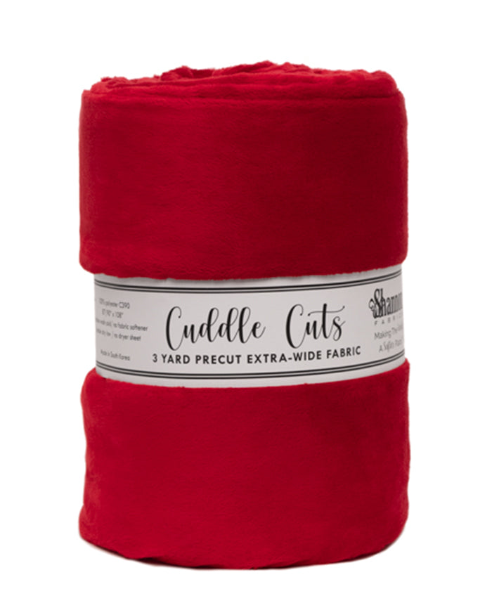 3 Yard Cuddle 110" Cut- Cardinal