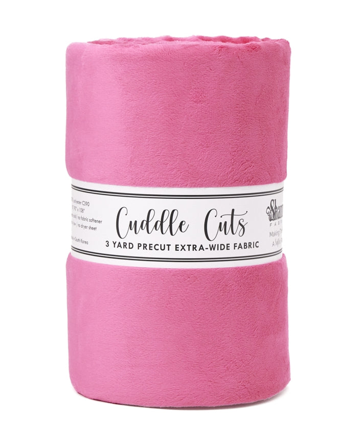3 yard Cuddle 110" Cut- Fuchsia