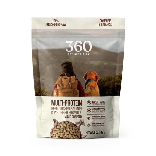 360 Pet Nutrition Multi Protein Flavor Freeze Dried Dog Food