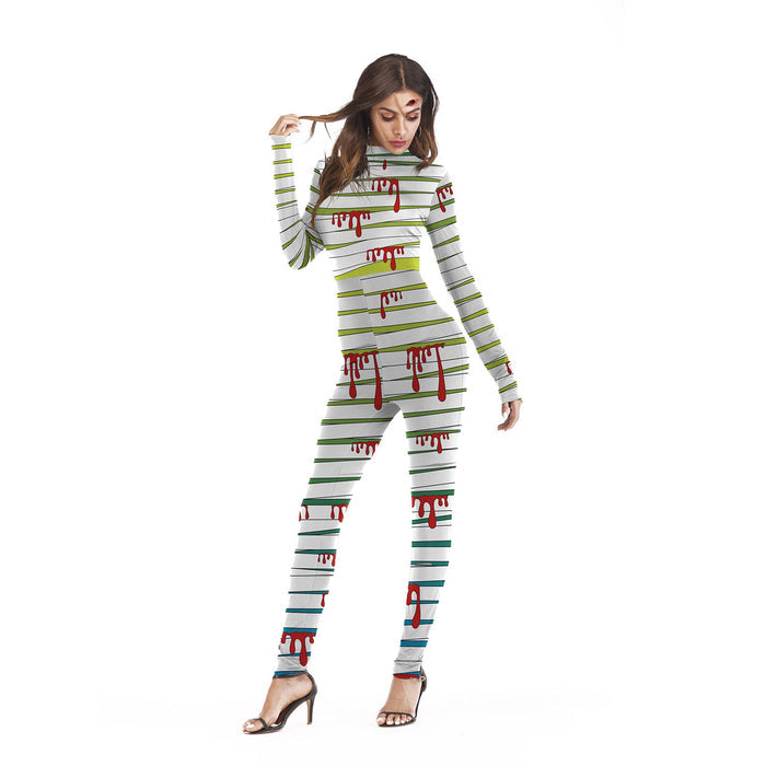 3D Human Skeleton Stage Performance Clothing Tight Elastic Jumpsuit - Bloomfield's