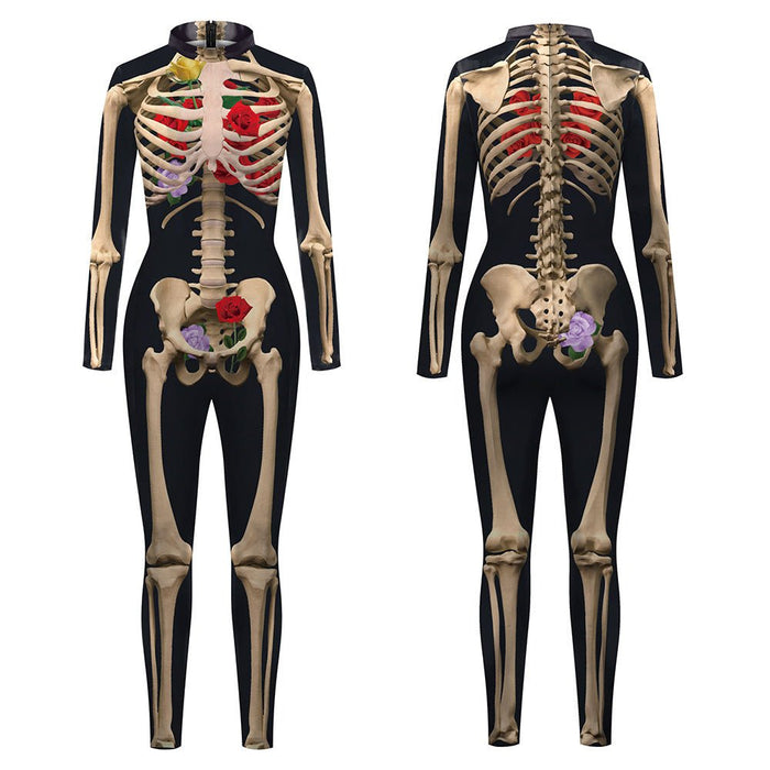 3D Human Skeleton Stage Performance Clothing Tight Elastic Jumpsuit - Bloomfield's