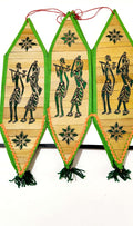 6-Sided Hand-Painted Palm Leaf Lantern – Traditional Odia Talapatra Art