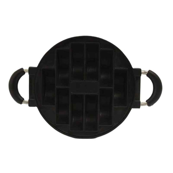 7 Hole Round Flat Cake Mold DIY Cast Aluminum Baking Pan Nonstick Pan