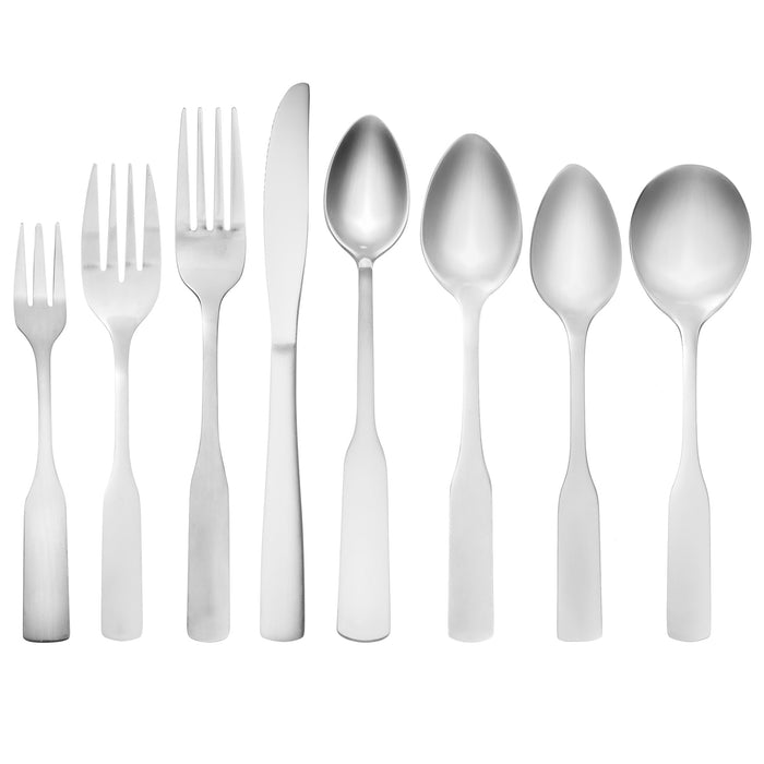 Acopa Bellwood 7 5/8" 18/0 Stainless Steel Medium Weight Dinner Fork - 12/Pack