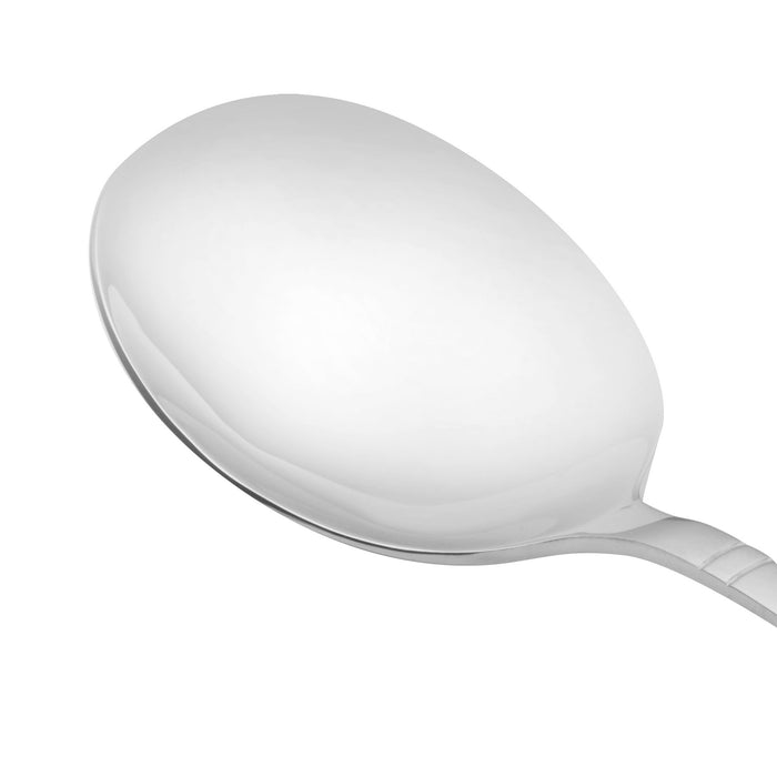 Acopa Monaca 6" 18/8 Stainless Steel Extra Heavy Weight Bouillon Spoon - 12/Pack