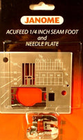 Acufeed 1/4 inch seam foot and needle plate (C)