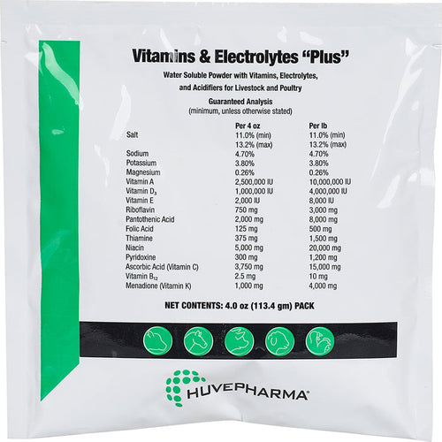 AgriLabs Vitamins & Electrolytes Plus for Livestock, Poultry and Pigeons (4 Oz)