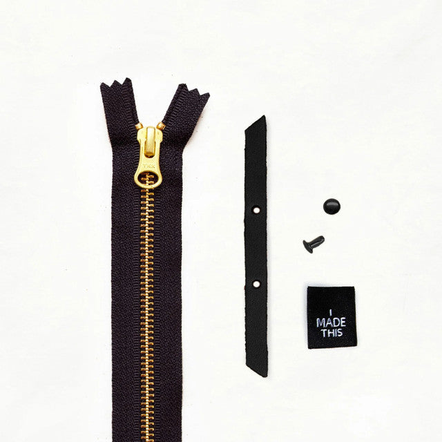 Alberta Crossbody Black Leather & Matte Black Hardware Kit