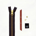 Alberta Crossbody Chestnut Leather & Brass Hardware Kit