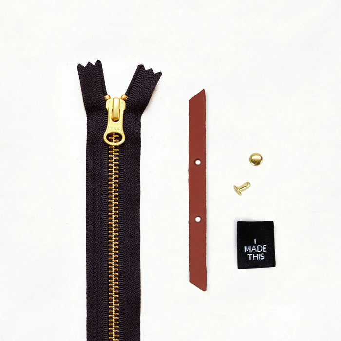 Alberta Crossbody Chestnut Leather & Brass Hardware Kit