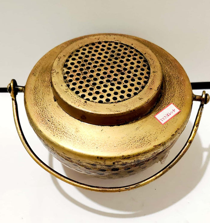 Antique Gold Metal Incense Burner & Tealight Holder