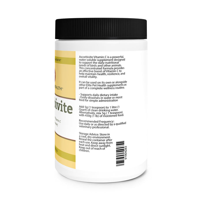 Soluble Vitamin C for Birds & Animals Directions