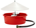 Automatic Poultry Waterer with Cover – 5-Quart Continuous Flow Chicken Waterer