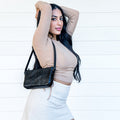 Baguette Shoulder Bag - Black