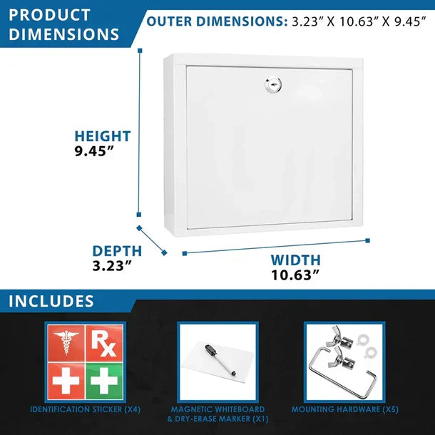 Barska Small Medical Cabinet CB12820