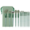 Beauty Brush Set Four Seasons Green 13 Makeup Brush Set Fix Quick-Drying Fiber Soft Hhair Wizard Of Oz