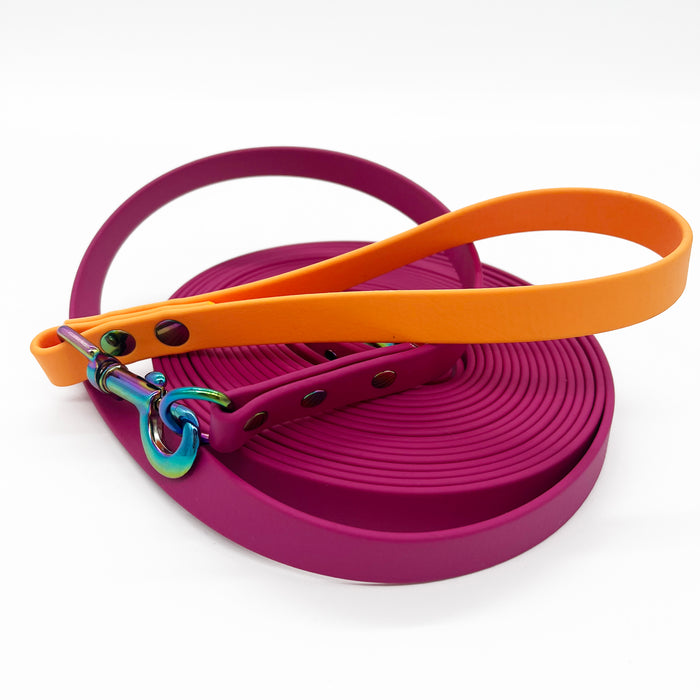 Biothane Long Line - customisable - Detachable handle