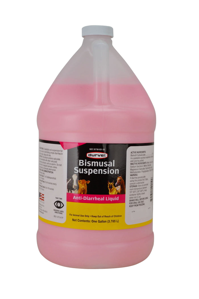 Bismusal Suspension – Oral Diarrhea Aid for Cattle, Horses, Dogs & Cats