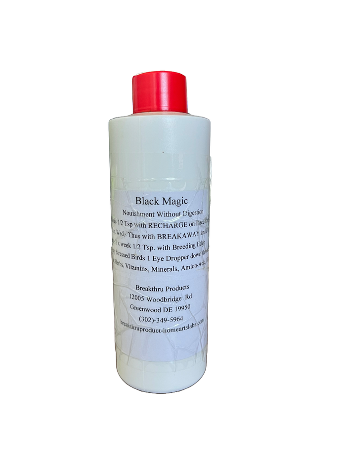 Black Magic – Ultra-Absorbable Recovery & Conditioning Formula for Racing Pigeons