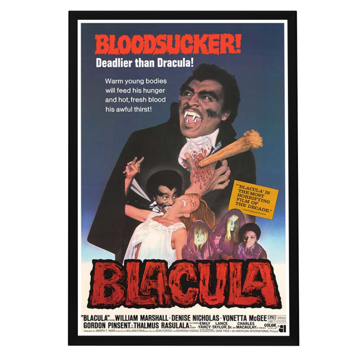 "Blacula" (1972) Framed Movie Poster