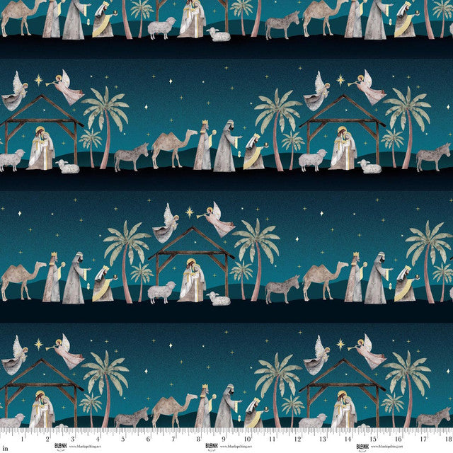 Border Stripe- Silent Night