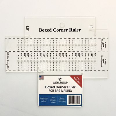 Box Corner Ruler for Bag Making