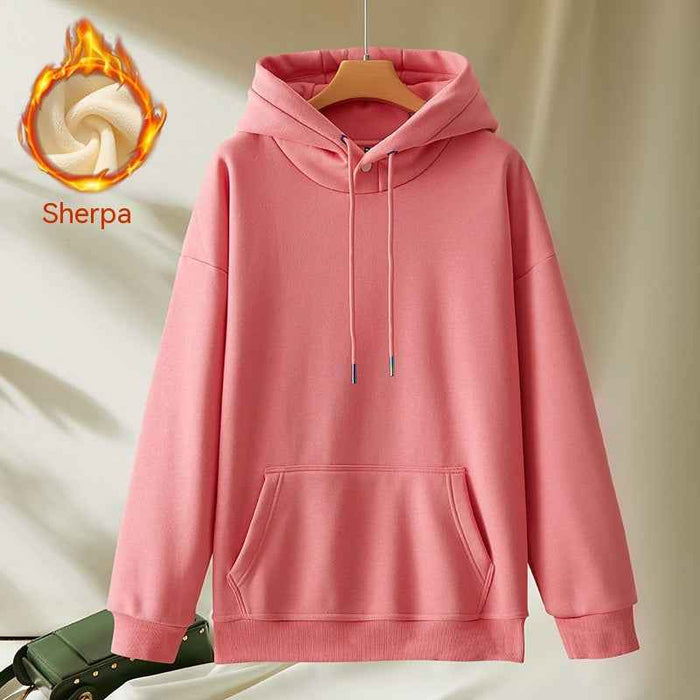 Casual Fleece Hooded Sweater