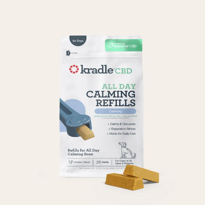 Dog calming refills package