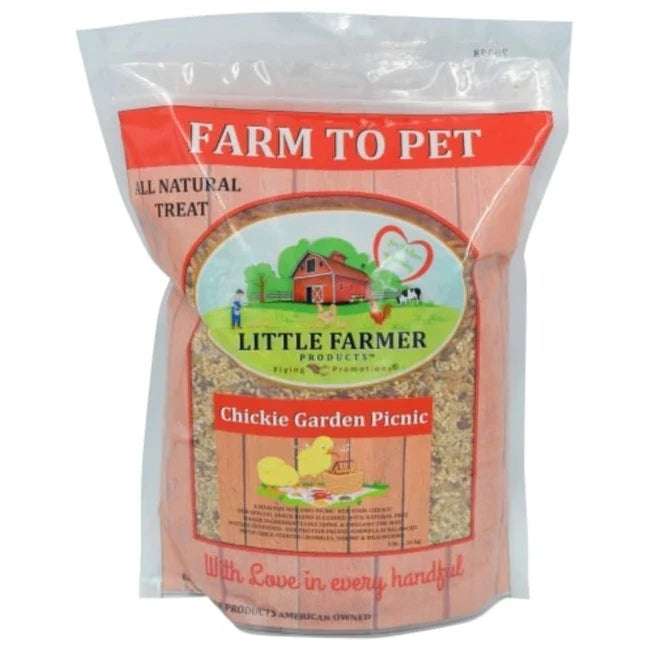 Chickie Garden Picnic – High-Protein Non-GMO Treat Mix for Growing Chicks | 3 lb Bag