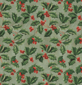Christmas Holly Canvas - Christmas
