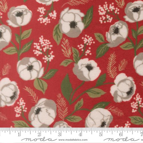 Christmas in Bloom Florals Cranberry- Christmas Eve Cuddle