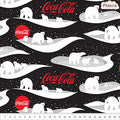Coca-Cola Polar Winter Stacked Bear Black- Sweatshirt Fleece