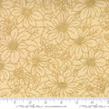 Cream Poinsettia Blooms Floral Damask- Merry Manor