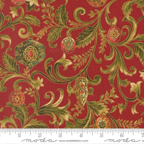 Crimson Twinkling Vine Floral Ornaments- Merry Manor