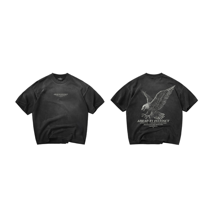 CVMPOUND California Eagle T-shirt (Sun-faded Black)