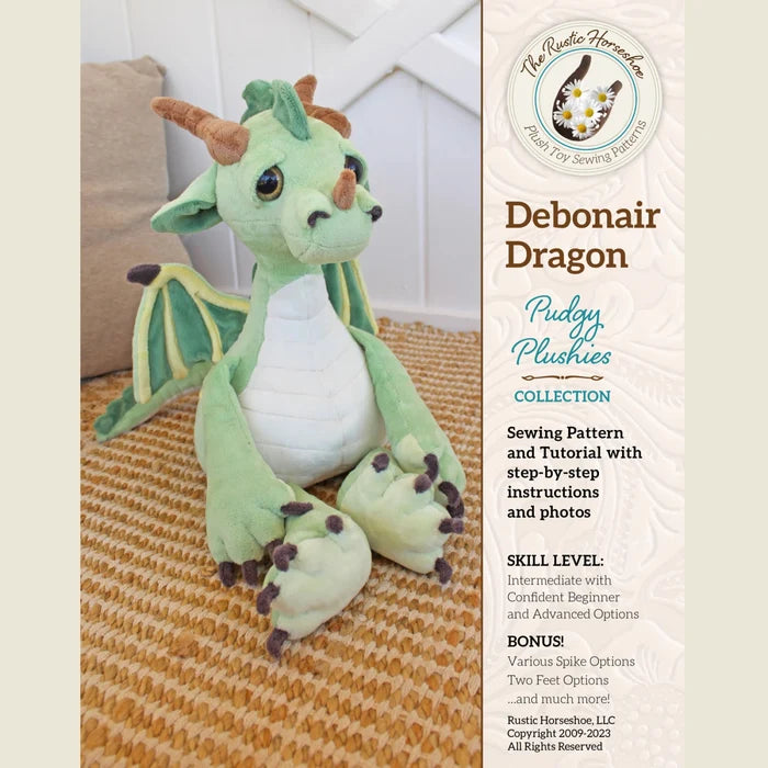 Debonair Dragon Plush Toy Pattern