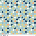 Dots Powder Flannel- I Love You to the Moon
