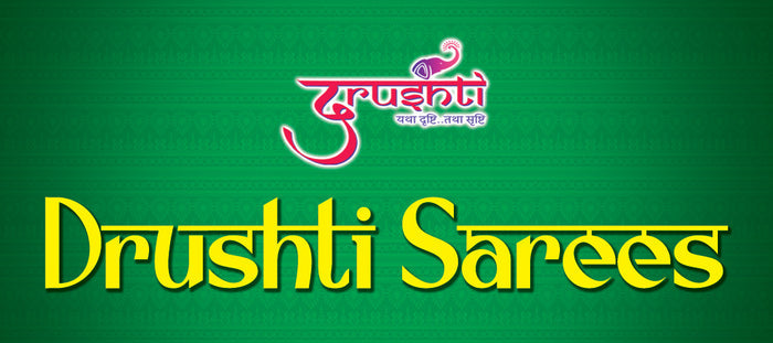 Drushti Elegant Ruby Red & Ivory Designer Saree with Golden Border