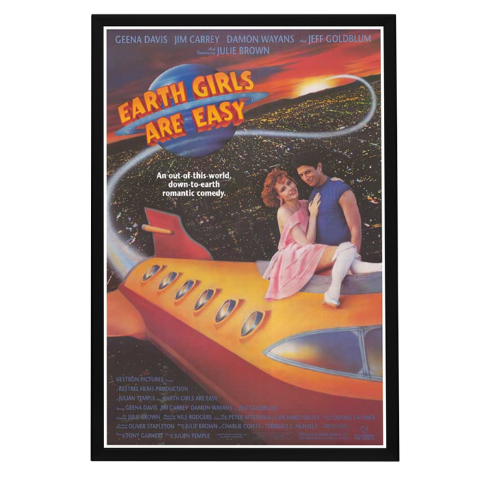 "Earth Girls Are Easy" (1988) Framed Movie Poster