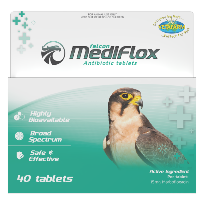 Falcon MediFlox -  broad-spectrum treatment for falcons