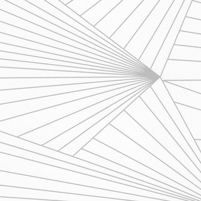 Fan Grey White Wallcovering