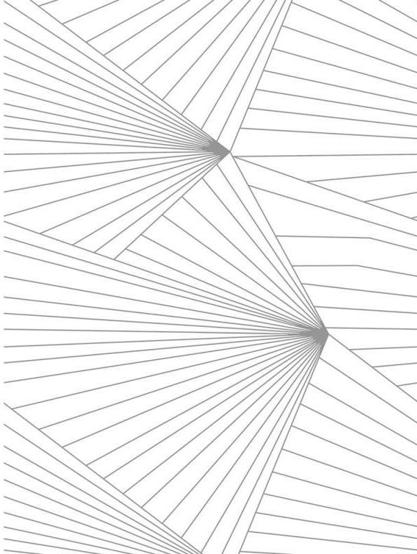 Fan Grey White Wallcovering