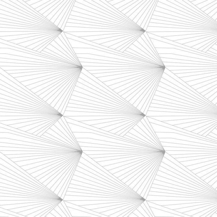 Fan Grey White Wallcovering