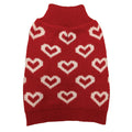 Fashion Pet Allover Red Hearts Sweater