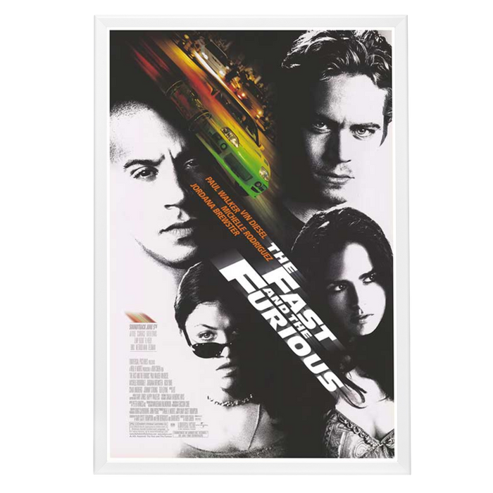 "Fast and the Furious" (2001) Framed Movie Poster