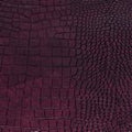 Faux Large Crocodile- Burgundy/Brown 18 in x 54 in